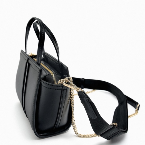 (SOLD) ZARA MINI CITY BAG BLACK - Picture 9 of 13